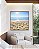 Quadro Quadrado Luz do Sol Praia Mar Calmo Céu Claro Canvas Moldura - Imagem 2