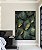 Quadro Vertical Folhas Plantas Verde Dourado Tropical Canvas Moldura - Imagem 2