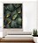 Quadro Vertical Folhas Plantas Verde Dourado Tropical Canvas Moldura - Imagem 3