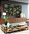 Duo de Quadros Folhas Plantas Verde Dourado Tropical Natureza Canvas Moldura - Imagem 2