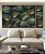 Trio de Quadros Estilizados Folhas Plantas Verde Dourado Tropical Natureza Canvas Moldura - Imagem 5