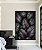 Quadro Vertical Folhas Plantas Verde Magenta Tropical Natureza Canvas Moldura - Imagem 3