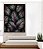 Quadro Vertical Folhas Plantas Verde Magenta Tropical Natureza Canvas Moldura - Imagem 4