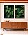 Duo de Quadros Folhagem Verde de Planta Antúrio Tropical Natureza Canvas Moldura - Imagem 5