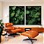 Duo de Quadros Folhagem Verde de Planta Antúrio Tropical Natureza Canvas Moldura - Imagem 4