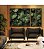 Trio de Quadros Estilizados Verde de Planta Antúrio Tropical Natureza Canvas Moldura - Imagem 1