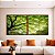 Duo de Quadros Quadrados Árvore Folhas Verdes Vibrantes Natureza Canvas Moldura - Imagem 1