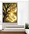 Quadro Vertical Árvore Céu Luzes Douradas Sol Natureza Canvas Moldura - Imagem 3