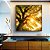 Quadro Quadrado Árvore Céu Luzes Douradas Sol Natureza Canvas Moldura - Imagem 2
