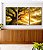 Trio de Quadros Árvore Céu Luzes Douradas Sol Natureza Canvas Moldura - Imagem 4