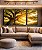 Trio de Quadros Árvore Céu Luzes Douradas Sol Natureza Canvas Moldura - Imagem 5