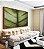 Quadro Horizontal Folha Verde Textura Beleza Natural Folhagem Canvas Moldura - Imagem 2
