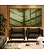 Trio de Quadros Estilizados Folha Verde Textura Beleza Natural Folhagem Canvas Moldura - Imagem 3