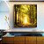Quadro Quadrado Caminho em Floresta Arco de Árvores Sol Canvas Moldura - Imagem 3