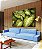 Quadro Horizontal Planta Folha Verde Claro Vivo Natureza Canvas Moldura - Imagem 2
