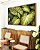 Quadro Horizontal Planta Folha Verde Claro Vivo Natureza Canvas Moldura - Imagem 6
