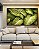 Quadro Horizontal Planta Folha Verde Claro Vivo Natureza Canvas Moldura - Imagem 3