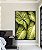 Quadro Vertical Planta Folha Verde Claro Vivo Natureza Canvas Moldura - Imagem 3