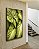 Quadro Vertical Planta Folha Verde Claro Vivo Natureza Canvas Moldura - Imagem 4
