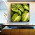 Quadro Quadrado Planta Folha Verde Claro Vivo Natureza Canvas Moldura - Imagem 1