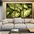 Trio de Quadros Planta Folha Verde Claro Vivo Natureza Canvas Moldura - Imagem 5