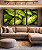 Trio de Quadros Planta Folha Verde Claro Vivo Natureza Canvas Moldura - Imagem 2