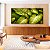 Duo de Quadros Quadrados Planta Folha Verde Claro Vivo Natureza Canvas Moldura - Imagem 1