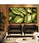 Trio de Quadros Estilizados Planta Folha Verde Claro Vivo Natureza Canvas Moldura - Imagem 3
