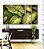 Trio de Quadros Estilizados Planta Folha Verde Claro Vivo Natureza Canvas Moldura - Imagem 4