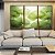 Trio de Quadros Planta Folhas de Lótus Verde Natureza Canvas Moldura - Imagem 5