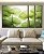Trio de Quadros Estilizados Planta Folhas de Lótus Verde Natureza Canvas Moldura - Imagem 4