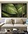 Trio de Quadros Estilizados Folhagem Bananeira tropical Verde Natureza Canvas Moldura - Imagem 5