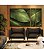 Trio de Quadros Estilizados Folhagem Bananeira tropical Verde Natureza Canvas Moldura - Imagem 1