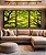 Trio de Quadros Paisagem Céu Árvores Folhas Galhos Equilibrados Natureza Canvas Moldura - Imagem 1