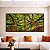 Duo de Quadros Quadrados Árvores Folhas Troncos Galhos Paisagem Natureza Canvas Moldura - Imagem 3