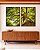 Duo de Quadros Árvore Galhos Folhas Verdes Vibrantes Céu Paisagem Natureza Canvas Moldura - Imagem 5
