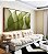 Quadro Horizontal Folhas Verdes Vibrante Abstratas Onduladas Arte Canvas Moldura - Imagem 3