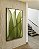 Quadro Vertical Folhas Verdes Vibrante Abstratas Onduladas Arte Canvas Moldura - Imagem 4