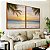 Duo de Quadros Sol Praia Mar Azul Coqueiros Litoral Tropical Canvas Moldura - Imagem 5