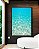 Quadro Vertical Mar Azul Cristalino Reflexos do Sol Praia Areia Natureza Canvas Moldura - Imagem 1