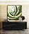 Quadro Quadrado Verde Dourado Movimento Circular Textura Orgânica Canvas Moldura - Imagem 5