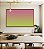 Quadro Horizontal Abstrato Degradê Tons Suaves de Rosa e Verde Canvas Moldura - Imagem 3