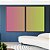 Duo de Quadros Abstrato Degradê Tons Suaves de Rosa e Verde Canvas Moldura - Imagem 2
