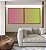 Duo de Quadros Quadrados Abstrato Degradê Tons Suaves de Rosa e Verde Canvas Moldura - Imagem 4