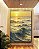 Quadro Vertical Pôr do Sol no Mar Ondulado Prateado Natureza Canvas Moldura - Imagem 2