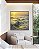 Quadro Quadrado Pôr do Sol no Mar Ondulado Prateado Natureza Canvas Moldura - Imagem 3