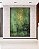Quadro Vertical Abstrato Verde Esmeralda Dourado Efeito Pintura Canvas Moldura - Imagem 3
