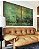 Duo de Quadros Abstrato Verde Esmeralda Dourado Efeito Pintura Canvas Moldura - Imagem 4