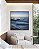Quadro Quadrado Nascer do Sol em Mar Ondulado suave Azul Natureza Canvas Moldura - Imagem 3