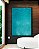 Quadro Vertical Mar Azul Turquesa Textura Natural Canvas Moldura - Imagem 1